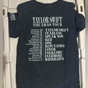 Taylor Swift The Eras Tour Black T-Shirt